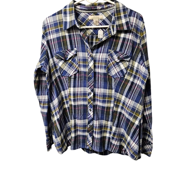 Natural reflection Tapered flannel top size xl - Picture 3 of 4